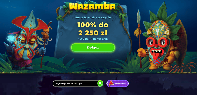 Wazamba kasyno z Blikiem